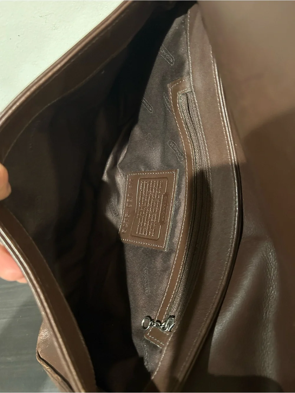 Coach Vintage Bag Whitney 9179 Brown Leather Shoulder Bag East West.